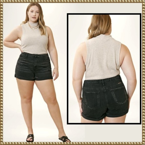 KanCan Black Jean Shorts for Women - Picture 2 of 10